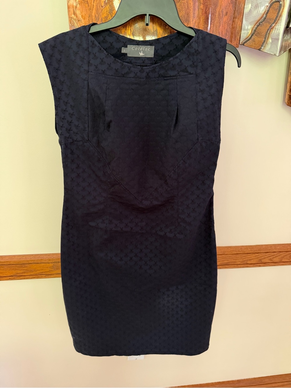 Cotelac, France navy blue tank dress